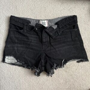 Urban Outfitters Foldover V-Front Denim Short